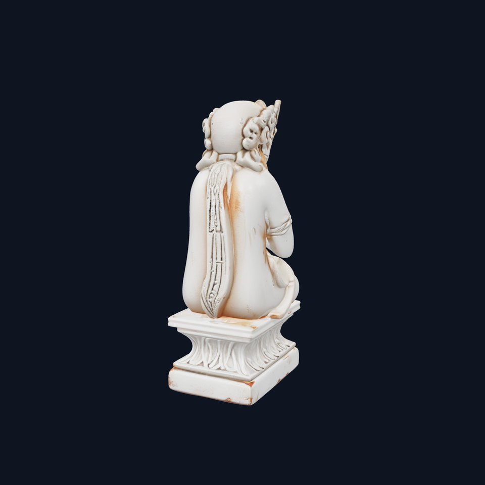 Ancient Ornate Statuette Sculpture model pack